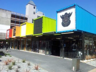 Shipping container shopping mall - MATRIX LIVING